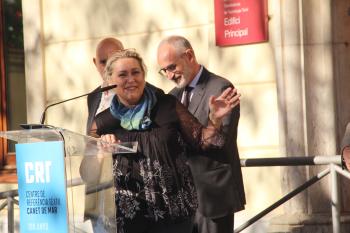 Blanca Arbell, alcaldessa de Canet de Mar, en un moment del parlament