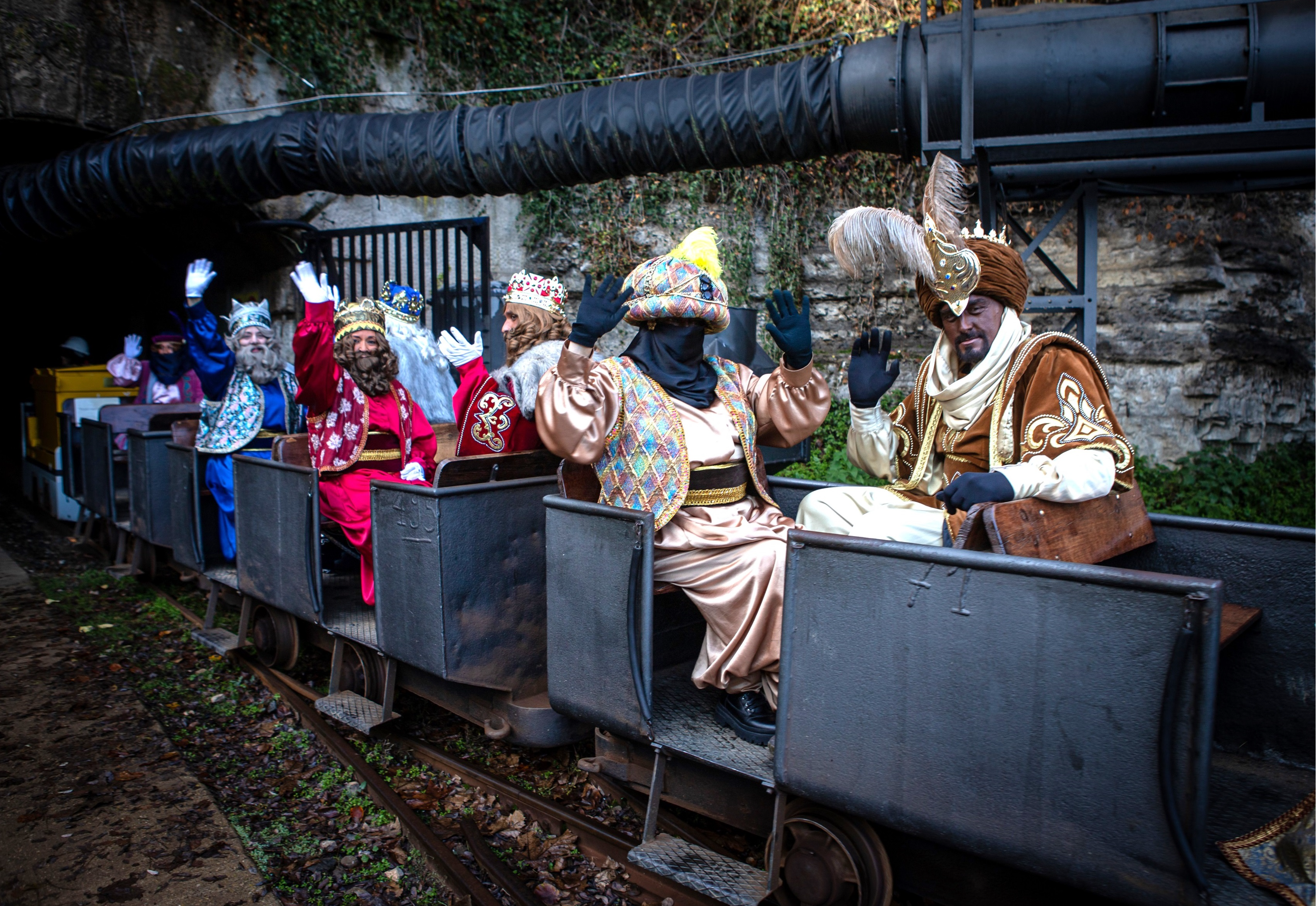 Els Reis d’Orient a les Mines de Cercs. Foto: Montse Argerich